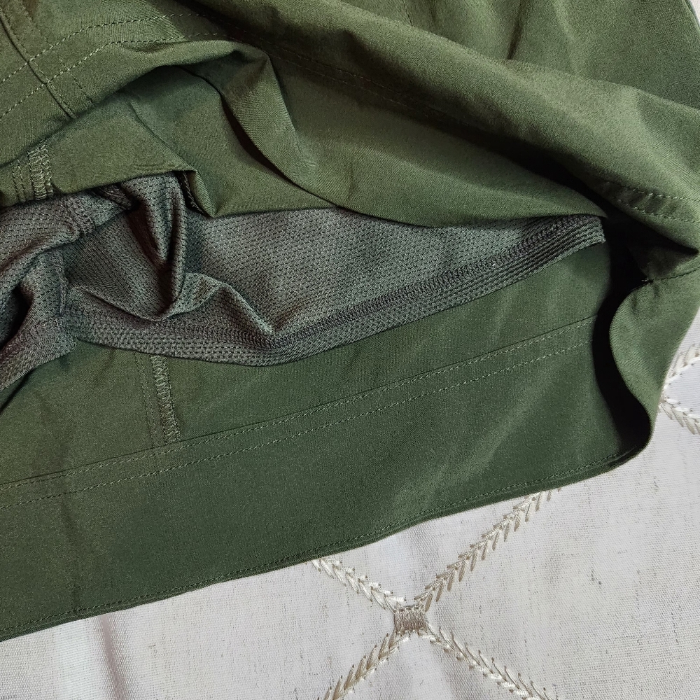 Athleta Chelsea Cargo Skort Performance Green Zip‎ Pockets Size4 - Picture 5 of 8